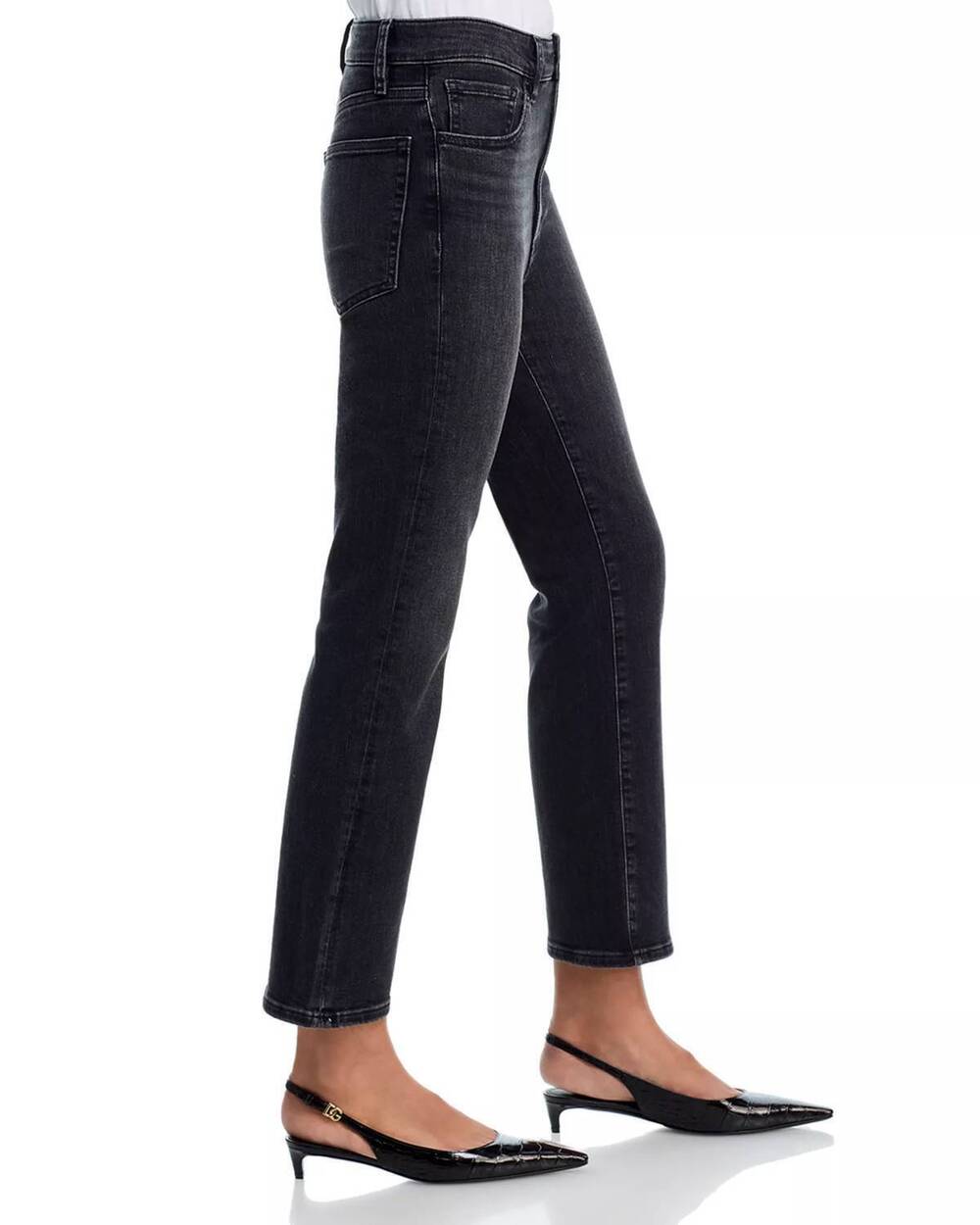 NEW FRAME reboot crop high rise ankle jeans in starship - Picture 4 of 7